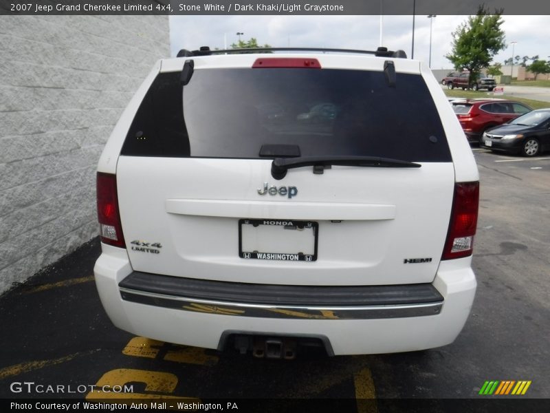 Stone White / Dark Khaki/Light Graystone 2007 Jeep Grand Cherokee Limited 4x4