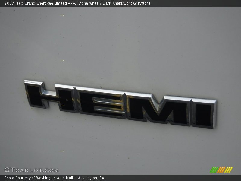 Stone White / Dark Khaki/Light Graystone 2007 Jeep Grand Cherokee Limited 4x4