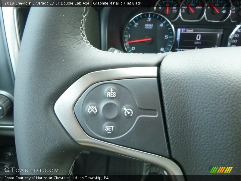Graphite Metallic / Jet Black 2019 Chevrolet Silverado LD LT Double Cab 4x4