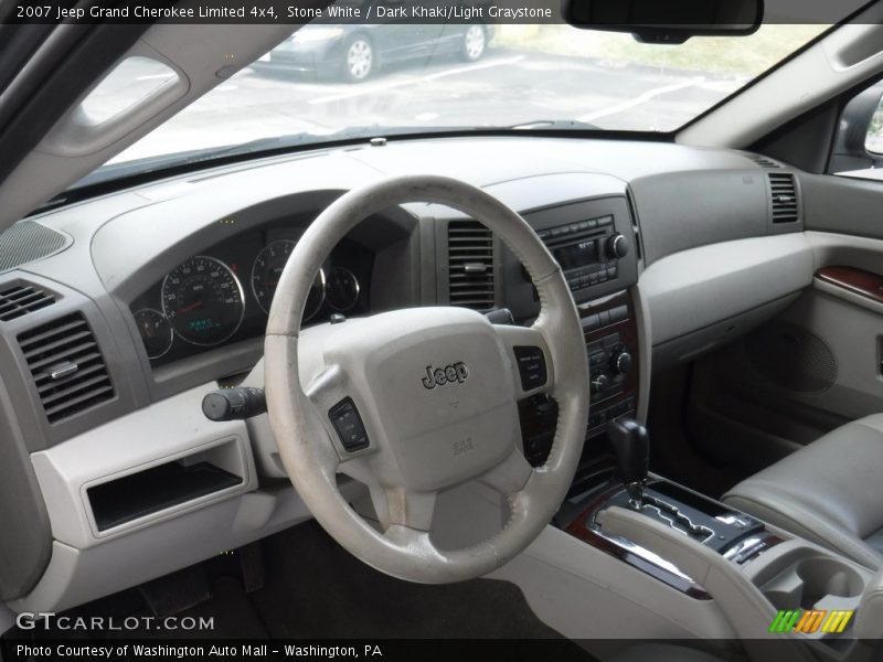 Stone White / Dark Khaki/Light Graystone 2007 Jeep Grand Cherokee Limited 4x4