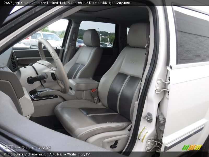 Stone White / Dark Khaki/Light Graystone 2007 Jeep Grand Cherokee Limited 4x4