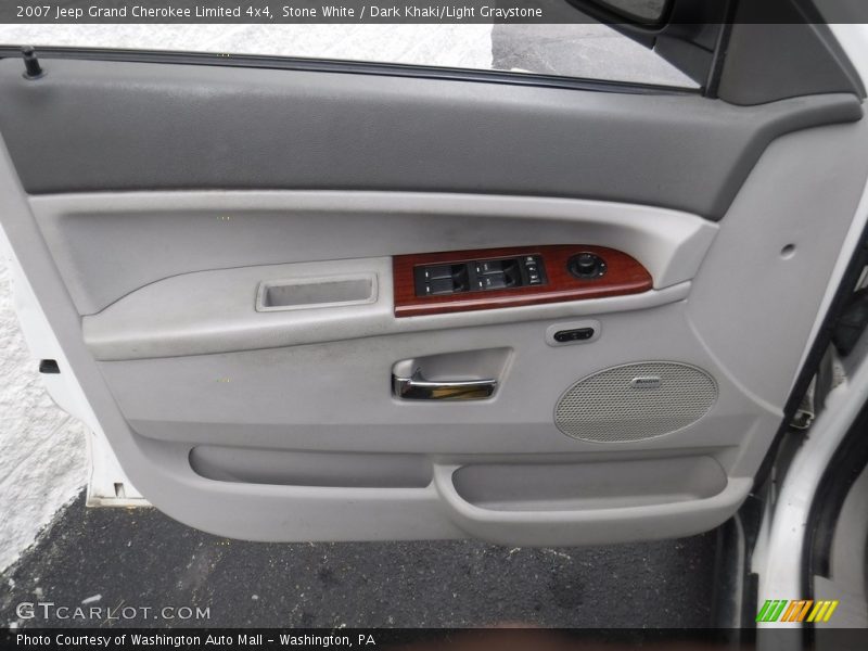 Stone White / Dark Khaki/Light Graystone 2007 Jeep Grand Cherokee Limited 4x4