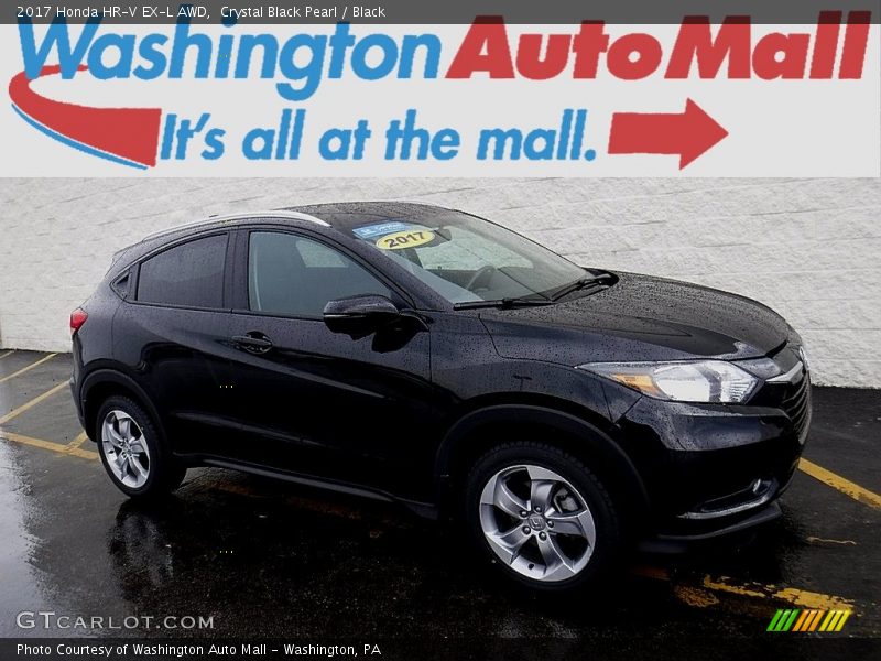 Crystal Black Pearl / Black 2017 Honda HR-V EX-L AWD