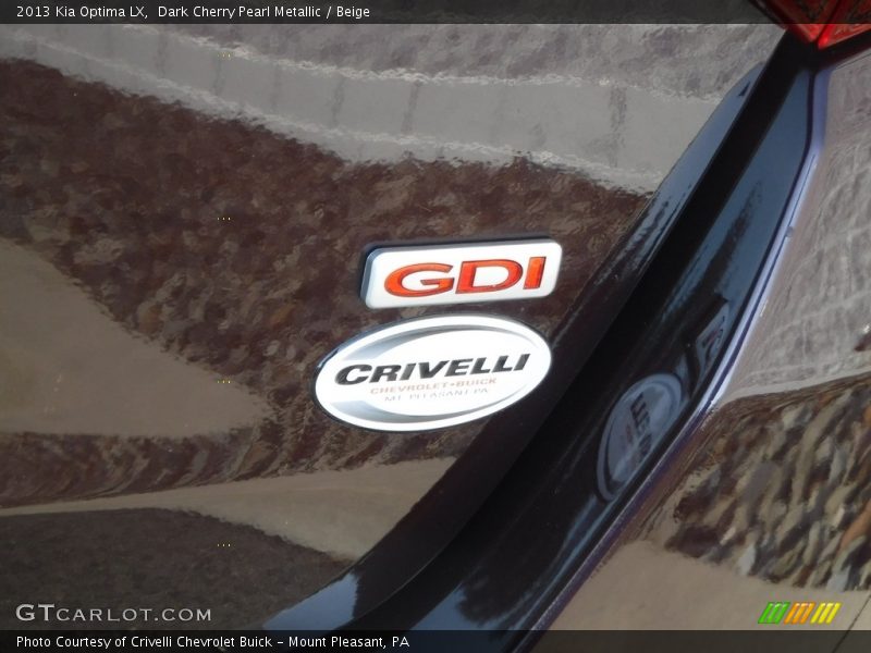 Dark Cherry Pearl Metallic / Beige 2013 Kia Optima LX