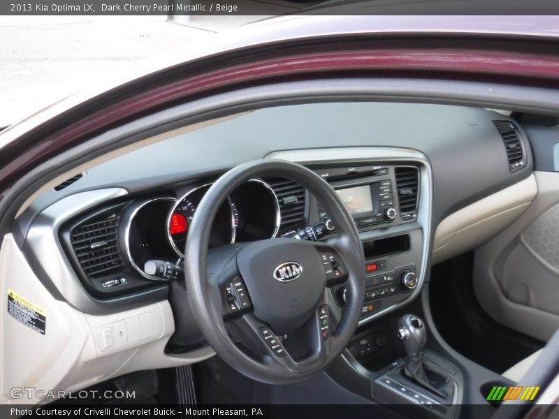 Dark Cherry Pearl Metallic / Beige 2013 Kia Optima LX