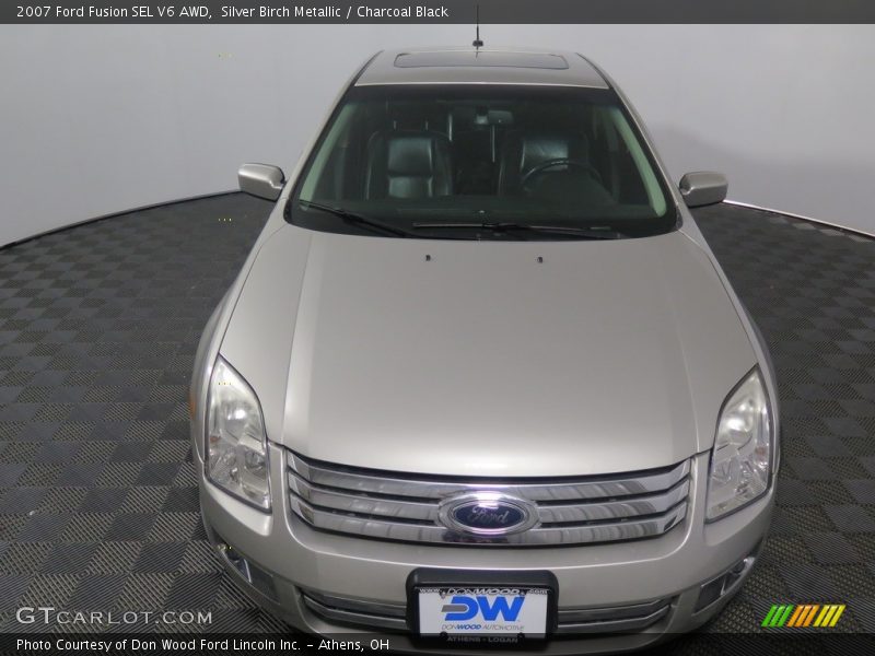 Silver Birch Metallic / Charcoal Black 2007 Ford Fusion SEL V6 AWD