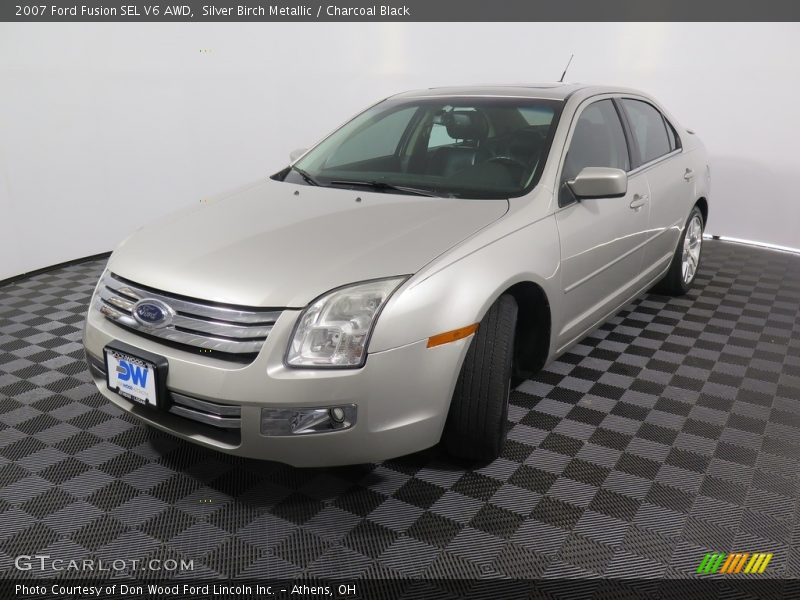 Silver Birch Metallic / Charcoal Black 2007 Ford Fusion SEL V6 AWD