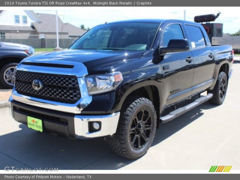 Midnight Black Metallic / Graphite 2019 Toyota Tundra TSS Off Road CrewMax 4x4