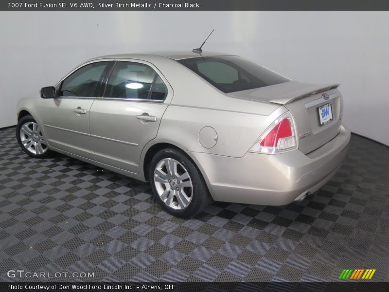 Silver Birch Metallic / Charcoal Black 2007 Ford Fusion SEL V6 AWD