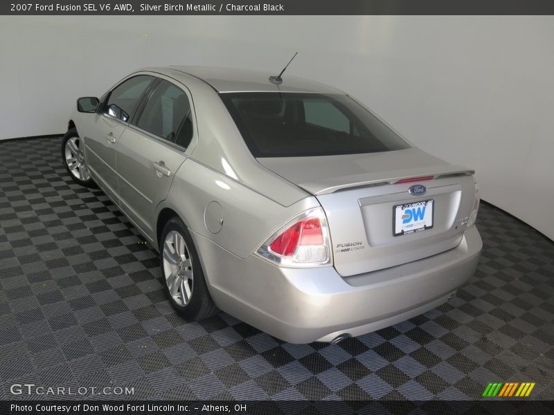 Silver Birch Metallic / Charcoal Black 2007 Ford Fusion SEL V6 AWD