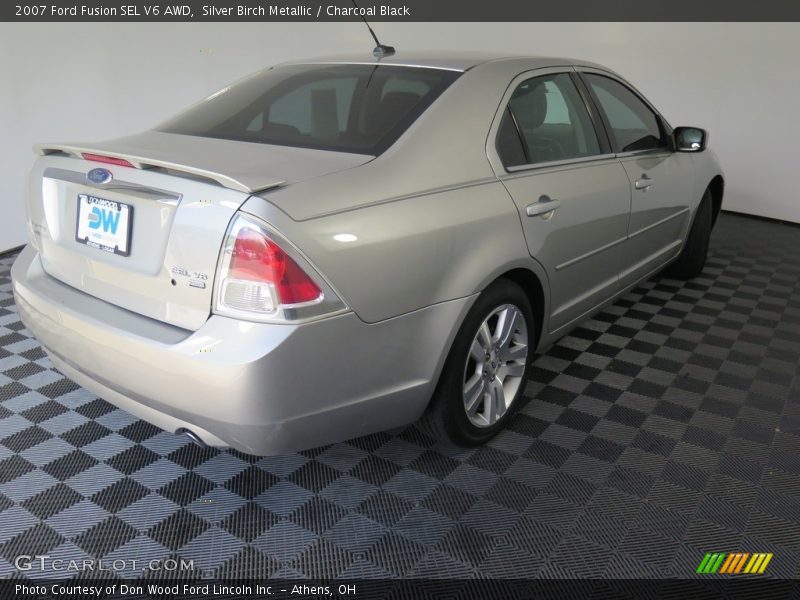 Silver Birch Metallic / Charcoal Black 2007 Ford Fusion SEL V6 AWD