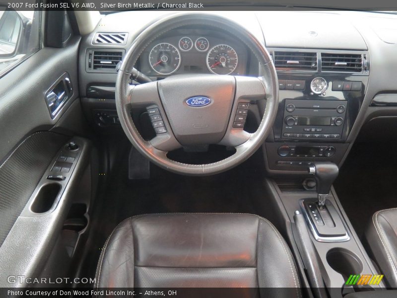 Silver Birch Metallic / Charcoal Black 2007 Ford Fusion SEL V6 AWD