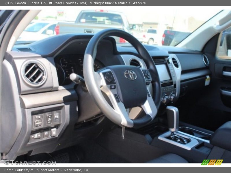 Midnight Black Metallic / Graphite 2019 Toyota Tundra TSS Off Road CrewMax 4x4
