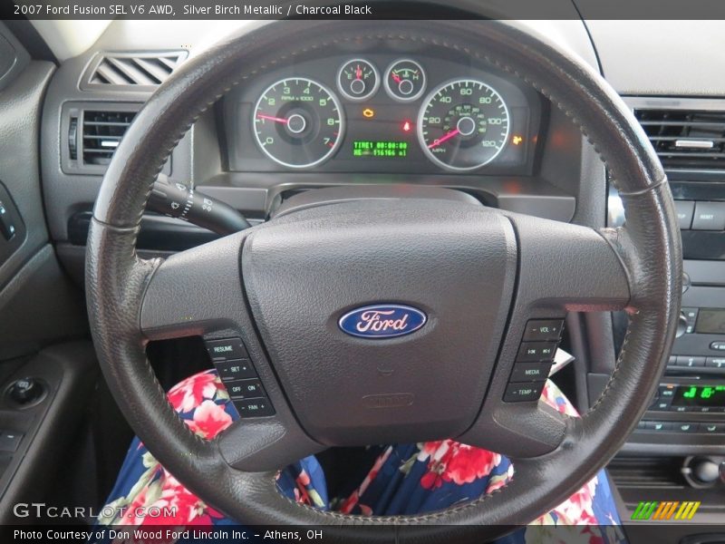 Silver Birch Metallic / Charcoal Black 2007 Ford Fusion SEL V6 AWD