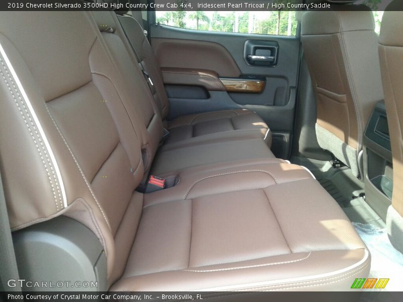 Rear Seat of 2019 Silverado 3500HD High Country Crew Cab 4x4