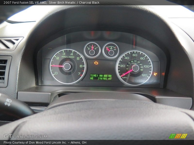Silver Birch Metallic / Charcoal Black 2007 Ford Fusion SEL V6 AWD