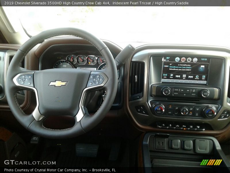 Iridescent Pearl Tricoat / High Country Saddle 2019 Chevrolet Silverado 3500HD High Country Crew Cab 4x4