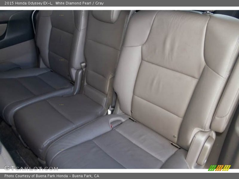 White Diamond Pearl / Gray 2015 Honda Odyssey EX-L