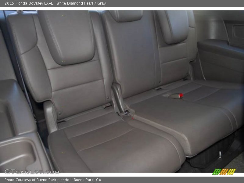 White Diamond Pearl / Gray 2015 Honda Odyssey EX-L