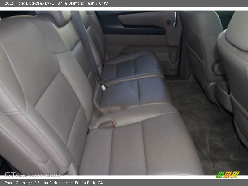 White Diamond Pearl / Gray 2015 Honda Odyssey EX-L