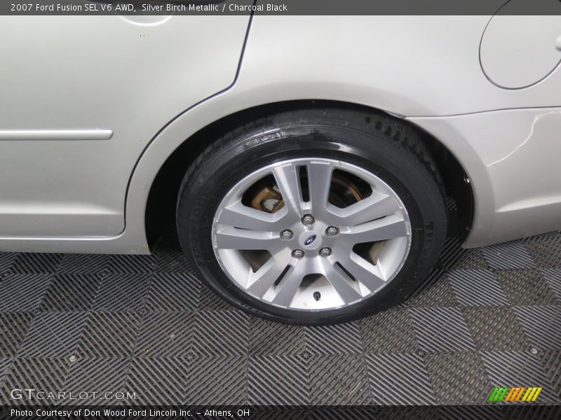 Silver Birch Metallic / Charcoal Black 2007 Ford Fusion SEL V6 AWD