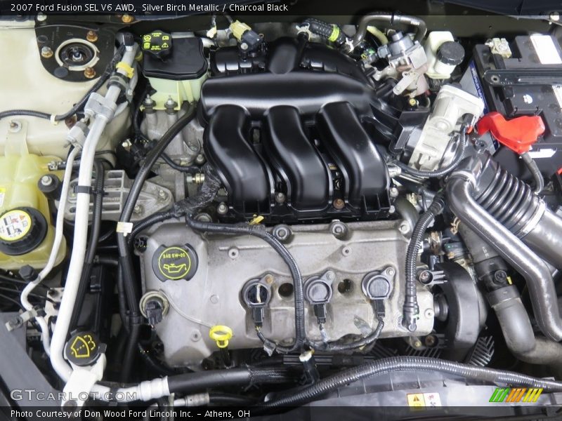 Silver Birch Metallic / Charcoal Black 2007 Ford Fusion SEL V6 AWD