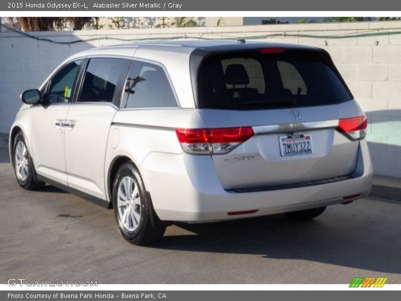 Alabaster Silver Metallic / Gray 2015 Honda Odyssey EX-L