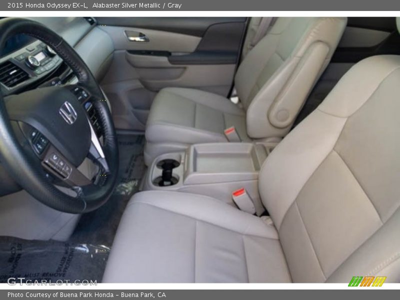 Alabaster Silver Metallic / Gray 2015 Honda Odyssey EX-L