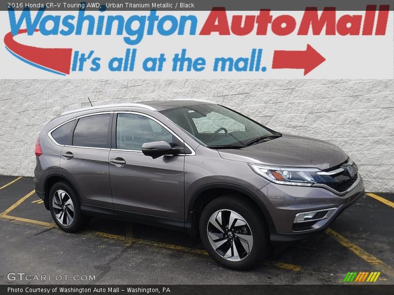 Urban Titanium Metallic / Black 2016 Honda CR-V Touring AWD