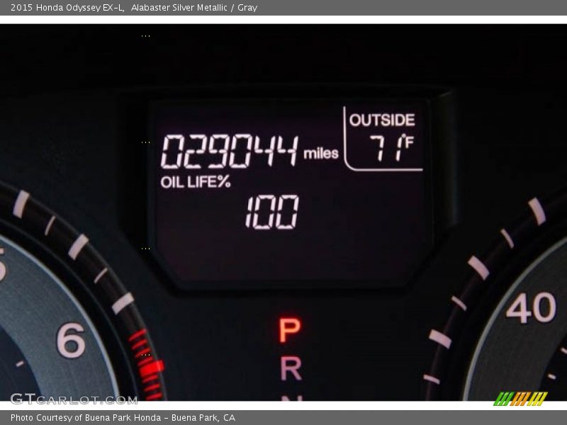 Alabaster Silver Metallic / Gray 2015 Honda Odyssey EX-L