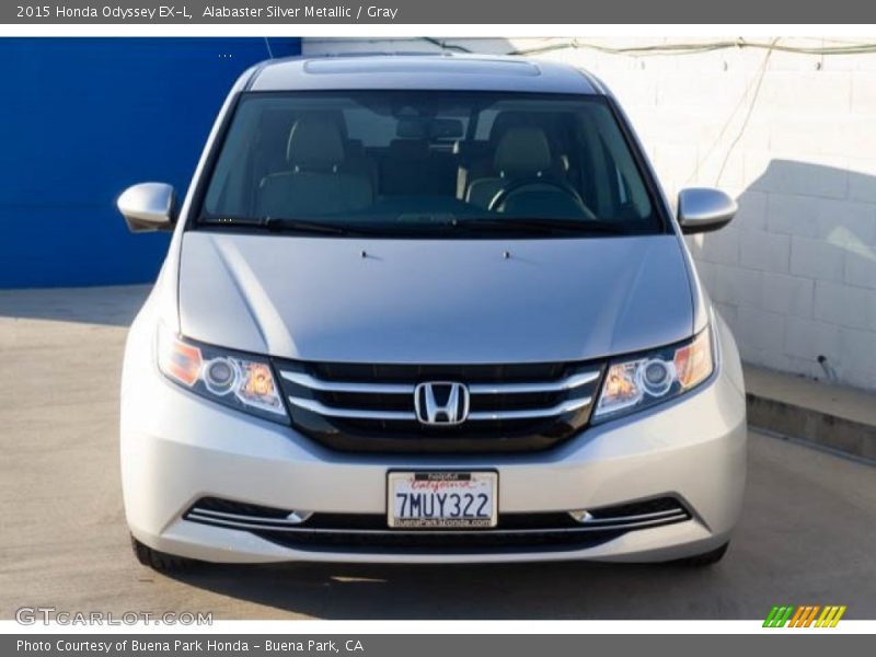 Alabaster Silver Metallic / Gray 2015 Honda Odyssey EX-L