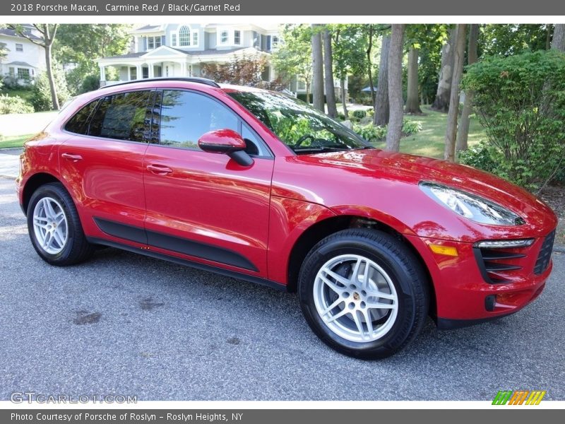Carmine Red / Black/Garnet Red 2018 Porsche Macan