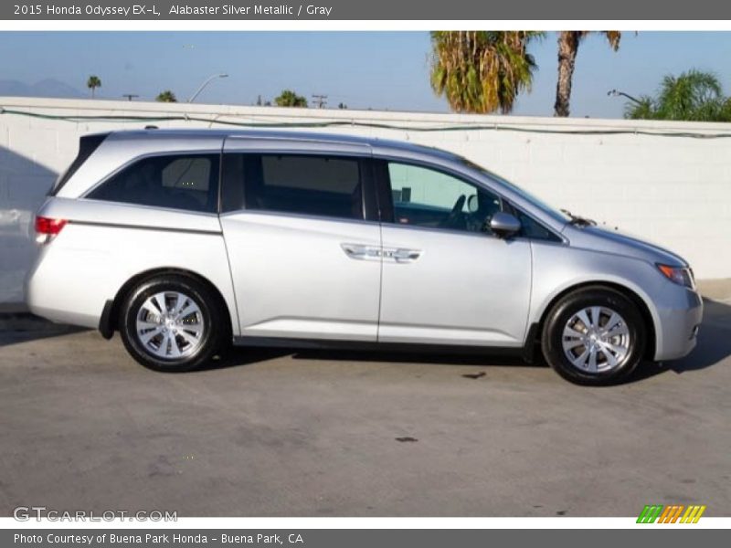 Alabaster Silver Metallic / Gray 2015 Honda Odyssey EX-L