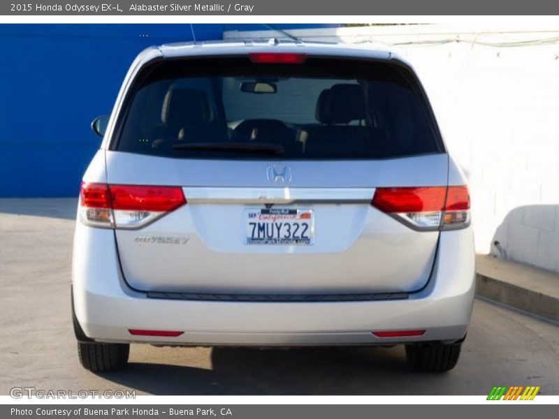 Alabaster Silver Metallic / Gray 2015 Honda Odyssey EX-L