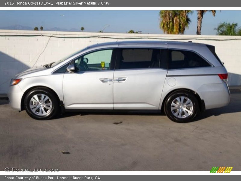 Alabaster Silver Metallic / Gray 2015 Honda Odyssey EX-L