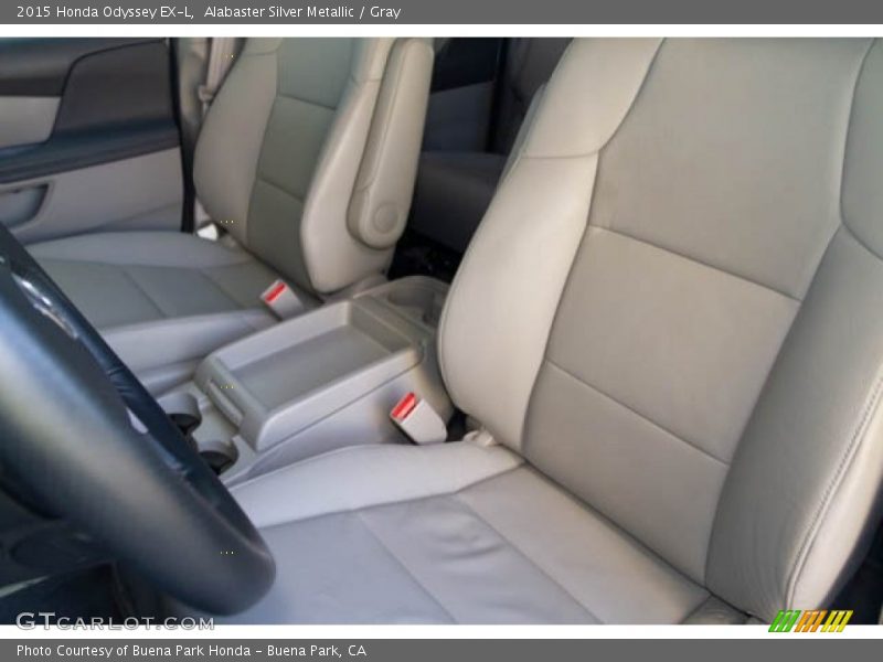 Alabaster Silver Metallic / Gray 2015 Honda Odyssey EX-L