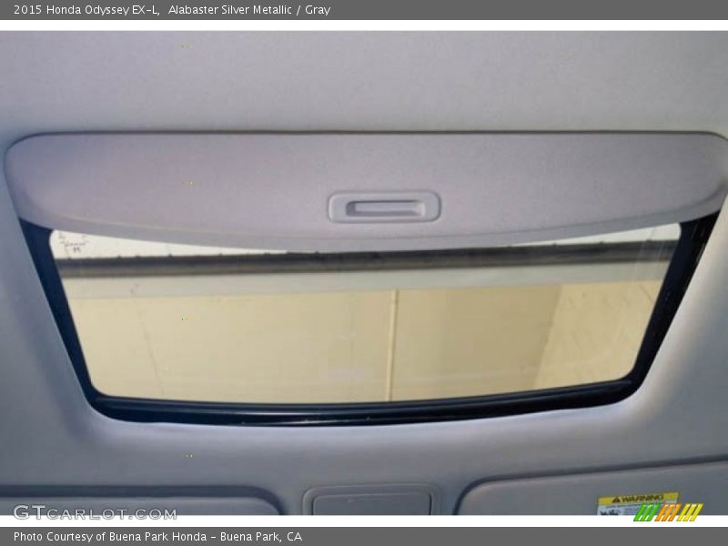 Alabaster Silver Metallic / Gray 2015 Honda Odyssey EX-L