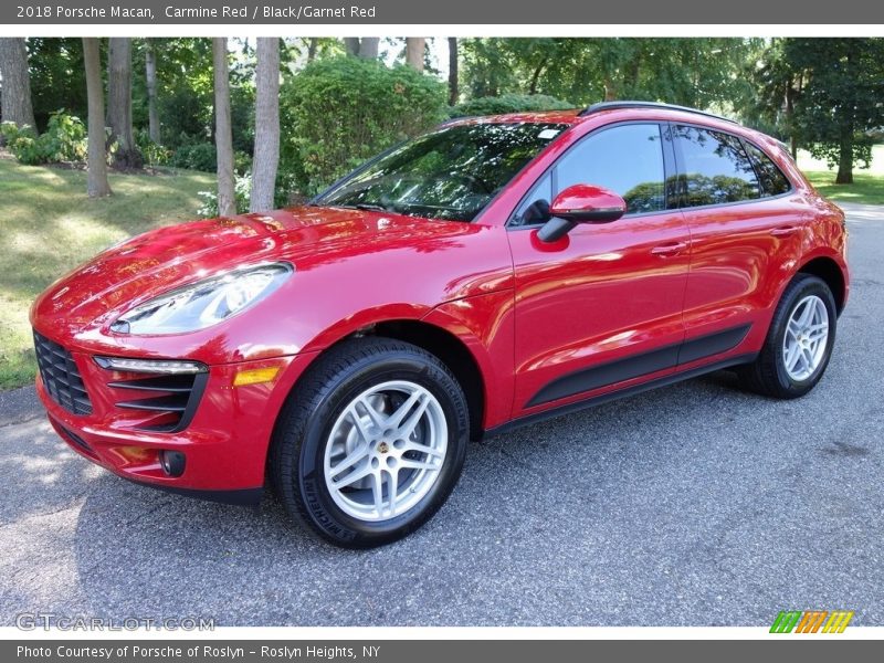 Carmine Red / Black/Garnet Red 2018 Porsche Macan