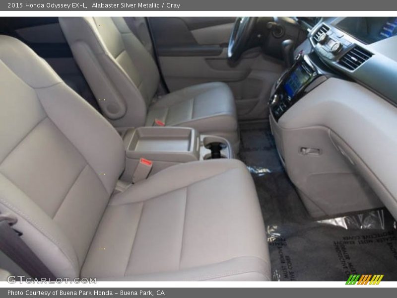 Alabaster Silver Metallic / Gray 2015 Honda Odyssey EX-L