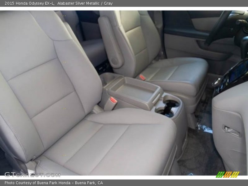 Alabaster Silver Metallic / Gray 2015 Honda Odyssey EX-L
