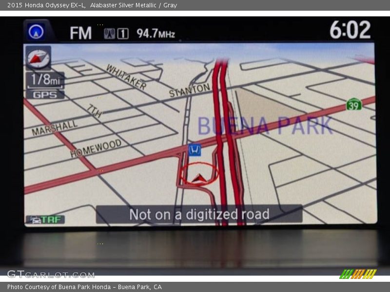 Alabaster Silver Metallic / Gray 2015 Honda Odyssey EX-L