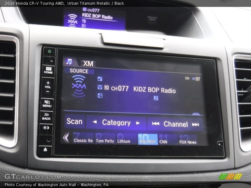 Urban Titanium Metallic / Black 2016 Honda CR-V Touring AWD