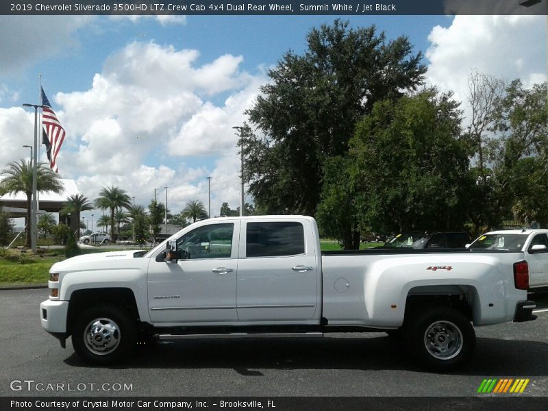 Summit White / Jet Black 2019 Chevrolet Silverado 3500HD LTZ Crew Cab 4x4 Dual Rear Wheel