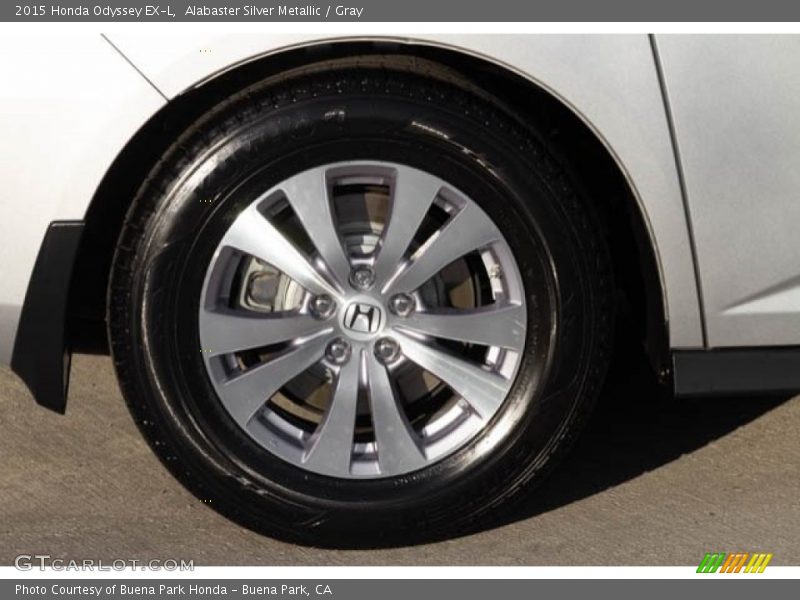 Alabaster Silver Metallic / Gray 2015 Honda Odyssey EX-L