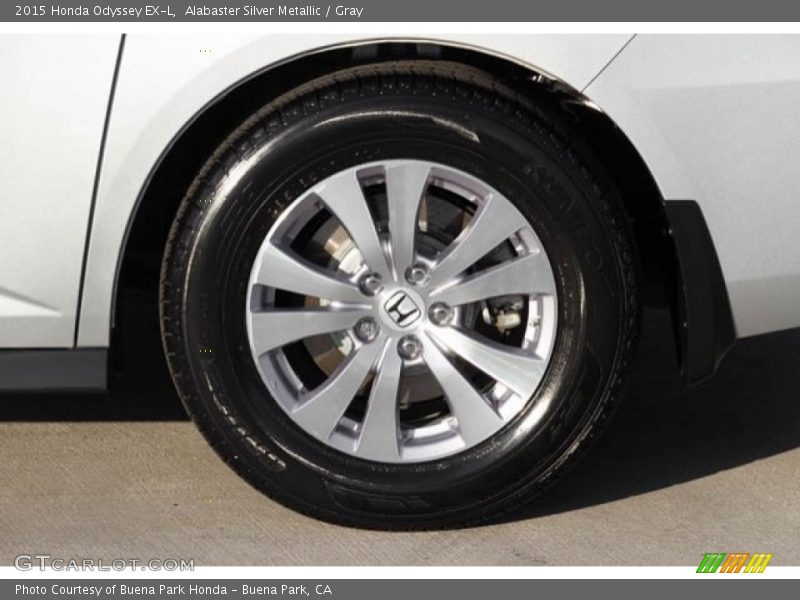 Alabaster Silver Metallic / Gray 2015 Honda Odyssey EX-L