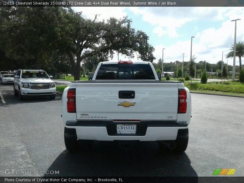 Summit White / Jet Black 2019 Chevrolet Silverado 3500HD LTZ Crew Cab 4x4 Dual Rear Wheel