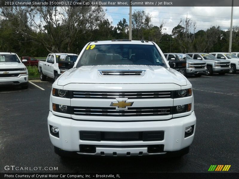 Summit White / Jet Black 2019 Chevrolet Silverado 3500HD LTZ Crew Cab 4x4 Dual Rear Wheel