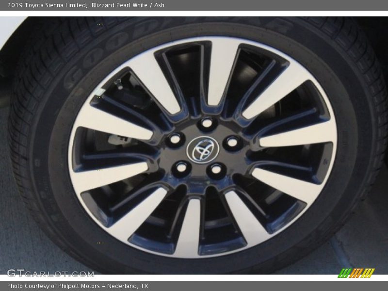 Blizzard Pearl White / Ash 2019 Toyota Sienna Limited