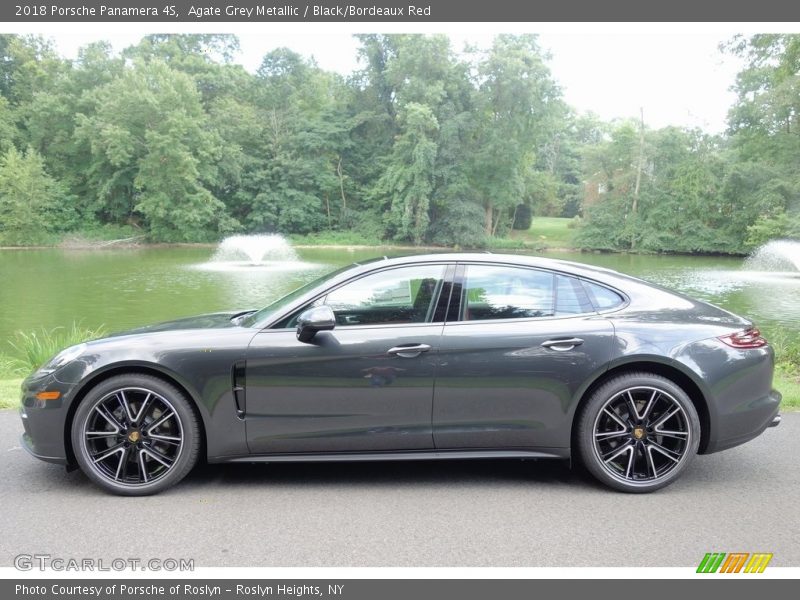 Agate Grey Metallic / Black/Bordeaux Red 2018 Porsche Panamera 4S