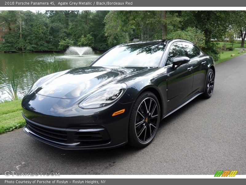 Agate Grey Metallic / Black/Bordeaux Red 2018 Porsche Panamera 4S